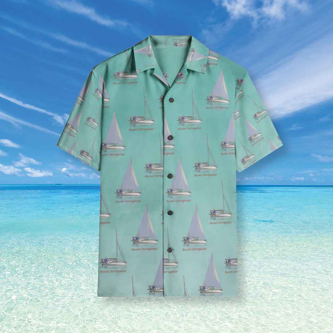 product photo of Captain Boatiful's personalised hawaiian shirt