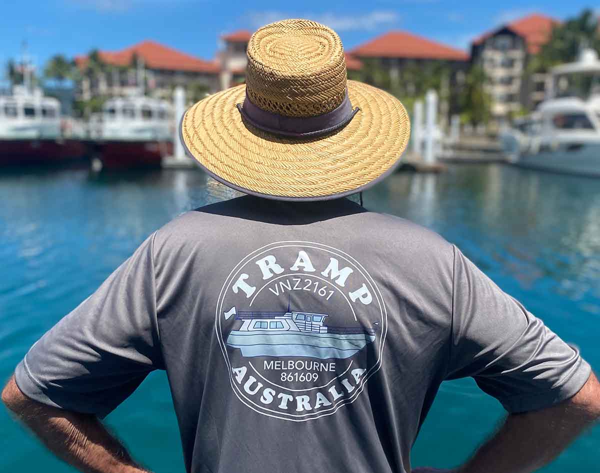 Personalized performance wicking boat shirt - Tramp